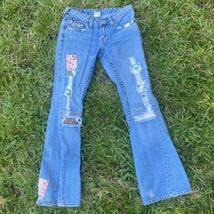 True Religion Woodstock Patch Jeans 